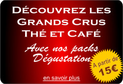 Destination d�gustation avec nos packs d�couverte th� caf� issus de l�agriculture bio et �quitable