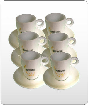 Tasses Café Dégustation et sous-tasses (les 6) Tasses Café Dégustation et sous-tasses (les 6)