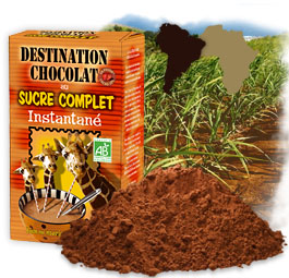 Chocolat en poudre Bio - Cacao 32% au sucre complet - 800g