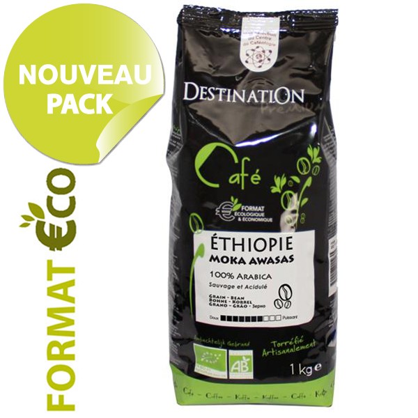 Caf� en Grains Bio - Ethiopie Moka Djimmah (Moka Awasas) - 1kg