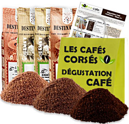 D�gustation Caf� - Les Caf�s Cors�s - 4 grands crus moulu