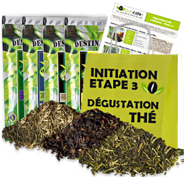 D�gustation Th� - Initiation Etape3 - 4 grands crus en feuilles