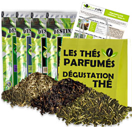 D�gustation Th� - Les Th�s Parfum�s - 4 grands crus en feuilles