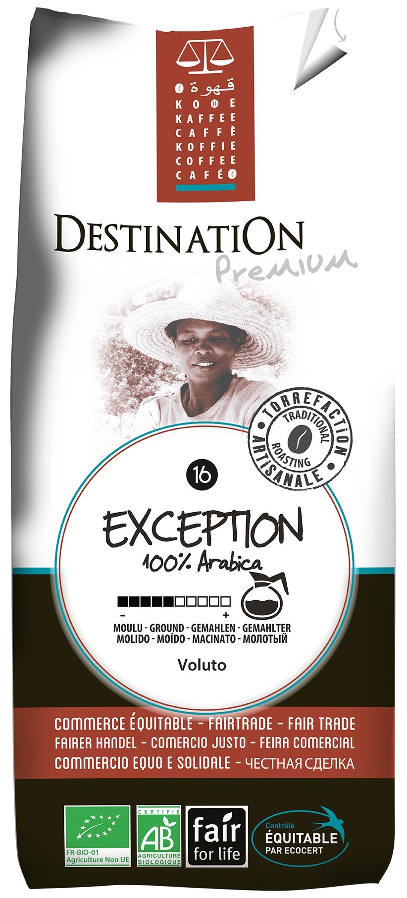 Café Moulu Bio Equitable - Exception 100% Arabica - 250g Café Moulu Bio Equitable - Exception 100% Arabica - 250g