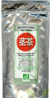 Thé Vert Grillé Bio - Kukicha Uji - 100 g Thé Vert Grillé Bio - Kukicha Uji - 100 g