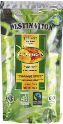Thé Earl Grey Vert St James Bergamote Bio Equitable Thé Earl Grey Vert St James Bergamote Bio Equitable