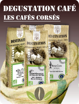 Dégustation café - Les cafés corsés - 4 Sachets 250g Dégustation café - Les cafés corsés - 4 Sachets 250g
