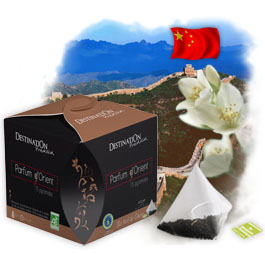 Th� Vert au Jasmin Bio en pyramide - Parfum d�Orient x 15
