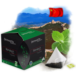 Th�  Vert � la Menthe Bio en pyramide - Marakech Nanah x 15