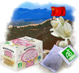 Th� en sachets Bio - Th� Blanc au Jasmin x 20