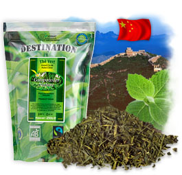Thé Vert Bio Equitable - Thé à la Menthe - 250g Thé Vert Bio Equitable - Thé à la Menthe - 250g