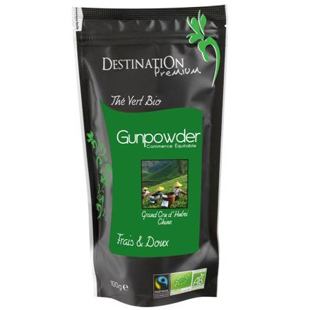 Thé Vert Bio Equitable - Gunpowder Hubei - 100g Thé Vert Bio Equitable - Gunpowder Hubei - 100g