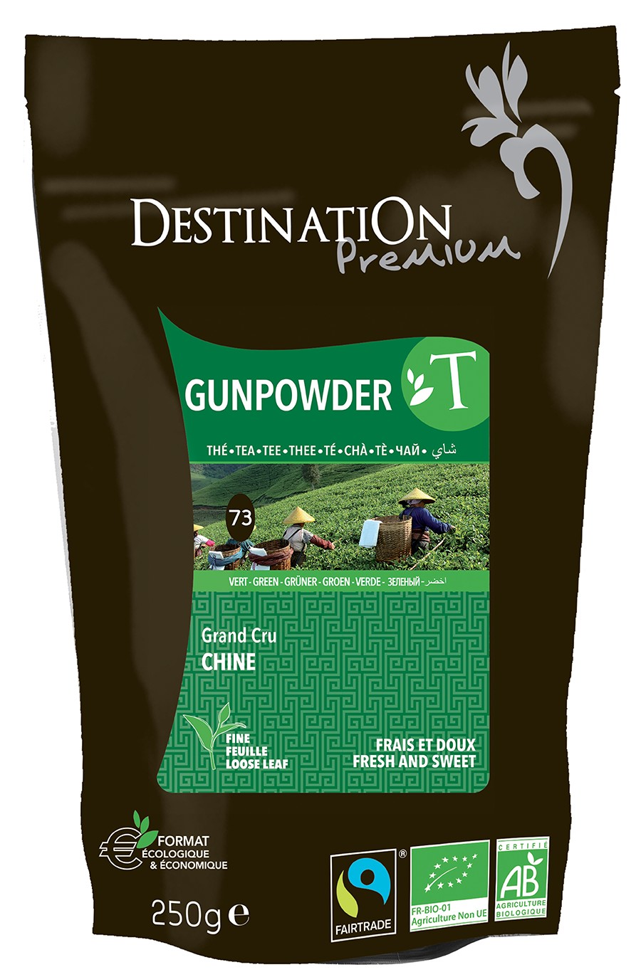 Thé Vert Bio Equitable - Gunpowder Hubei - 250g Thé Vert Bio Equitable - Gunpowder Hubei - 250g