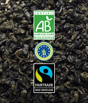Thé Vert Bio Equitable Vrac - Gunpowder Hubei - 1kg Thé Vert Bio Equitable Vrac - Gunpowder Hubei - 1kg