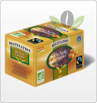 Thé en sachet Bio Equitable - Caramel au lait x 20 Thé en sachet Bio Equitable - Caramel au lait x 20