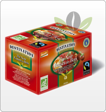 Thé en sachet Bio Equitable - Fraises des bois x 20 Thé en sachet Bio Equitable - Fraises des bois x 20
