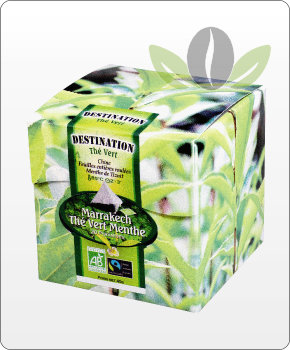 Thé en sachet pyramide Bio Equitable - Thé Vert à la Menthe x 20 Thé en sachet pyramide Bio Equitable - Thé Vert à la Menthe x 20
