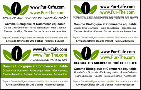 Choisissez la carte thé et café que vous préférez !