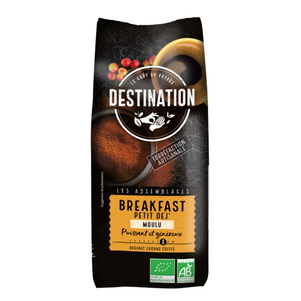 Café Bio Moulu - Petit déjeuner 100% Robusta - 500g Café Bio Moulu - Petit déjeuner 100% Robusta - 500g