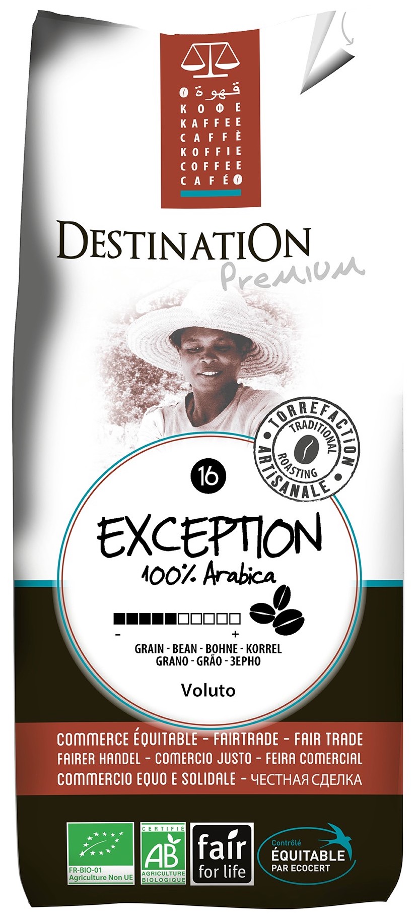 Café en Grains Bio Equitable - Exception 100% Arabica - 250g Café en Grains Bio Equitable - Exception 100% Arabica - 250g