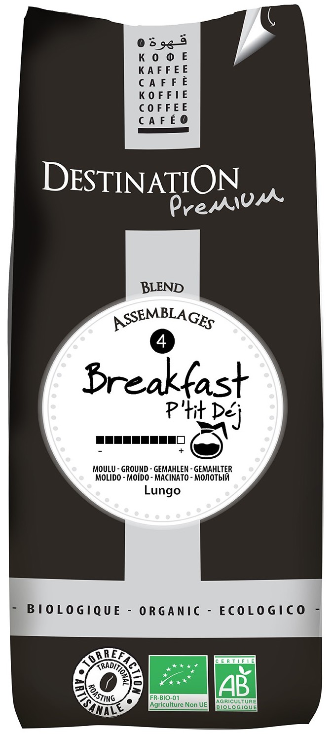 Café Bio Moulu - Mélange petit déjeuner 100% Robusta - 1kg Café Bio Moulu - Mélange petit déjeuner 100% Robusta - 1kg