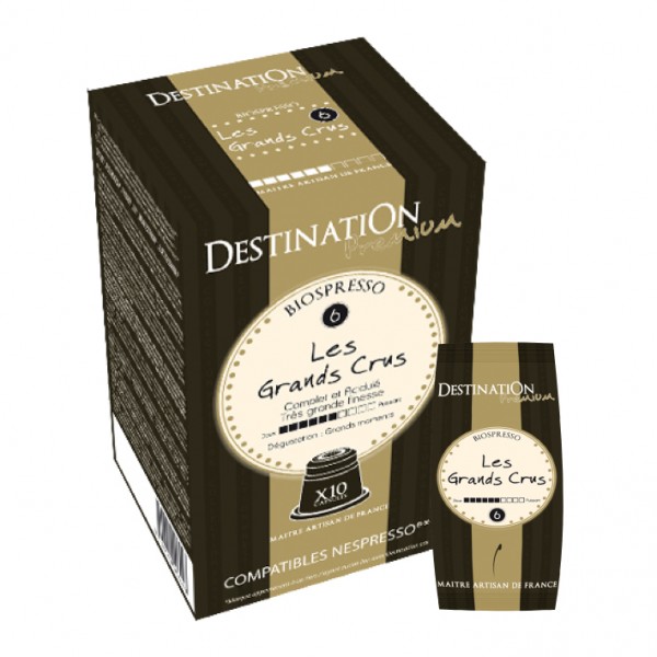 Capsules Café BIO Biospresso N°6 - Grands Crus x 10 Capsules Café BIO Biospresso N°6 - Grands Crus x 10