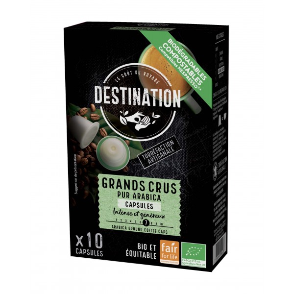 Capsules Café Bio - Grands Crus x 10 Capsules Café Bio - Grands Crus x 10