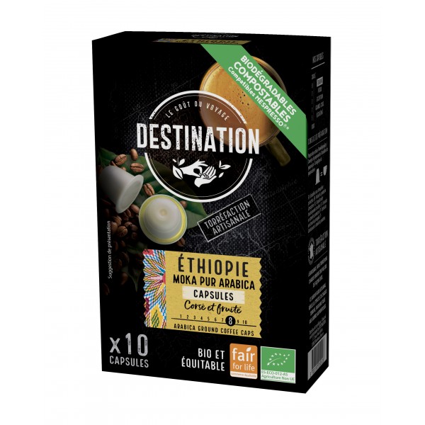 Capsules Café Bio - Moka Ethiopie Djimmah x 10 Capsules Café Bio - Moka Ethiopie Djimmah x 10
