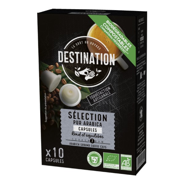 Capsules Café Bio - Sélection 100% Arabica x 10 Capsules Café Bio - Sélection 100% Arabica x 10