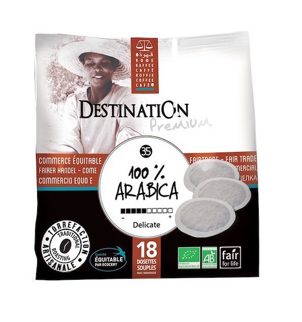 Dosettes Souples Café Bio Equitable - Purs arabicas x 18 Dosettes Souples Café Bio Equitable - Purs arabicas x 18