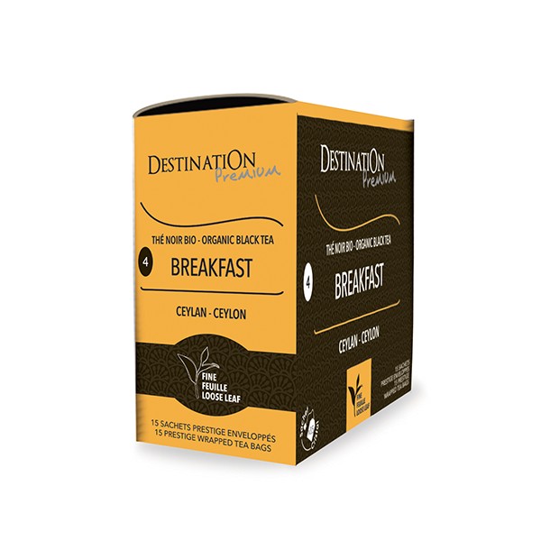 Thé Noir Ceylan FP Bio en sachet cristal - Ceylon Breakfast x 15 Thé Noir Ceylan FP Bio en sachet cristal - Ceylon Breakfast x 15