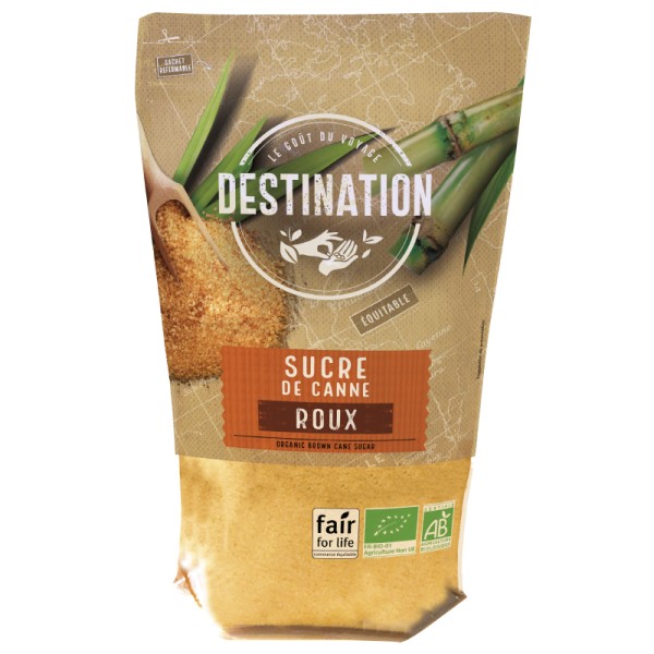 Sucre Bio Equitable - Sucre de Canne Roux cristal moyen - 1kg Sucre Bio Equitable - Sucre de Canne Roux cristal moyen - 1kg
