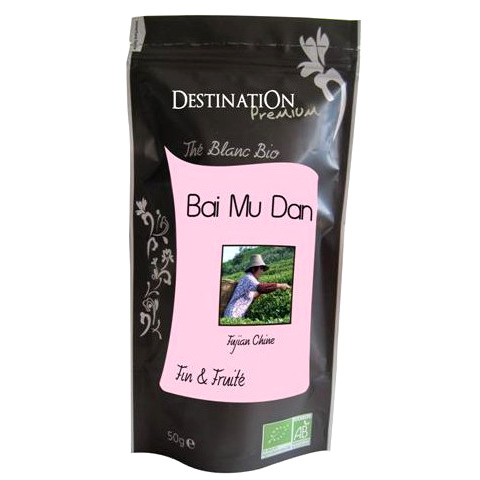 Thé Blanc Bio - Bai Mu Dan ( Pai Mu Tan ) - 30g Thé Blanc Bio - Bai Mu Dan ( Pai Mu Tan ) - 30g