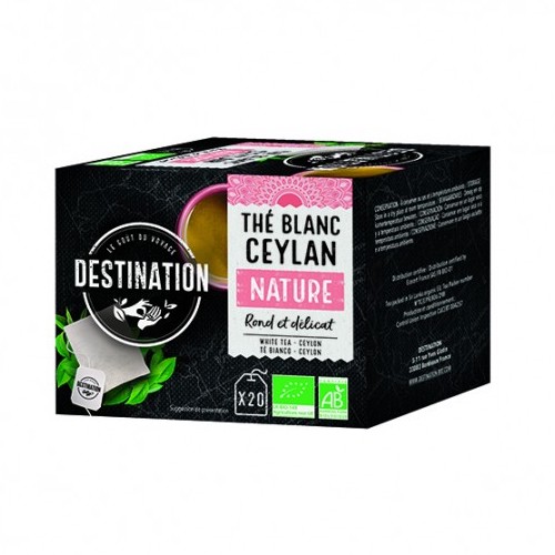Thé en sachets Bio - Pur Thé Blanc x 20 Thé en sachets Bio - Pur Thé Blanc x 20