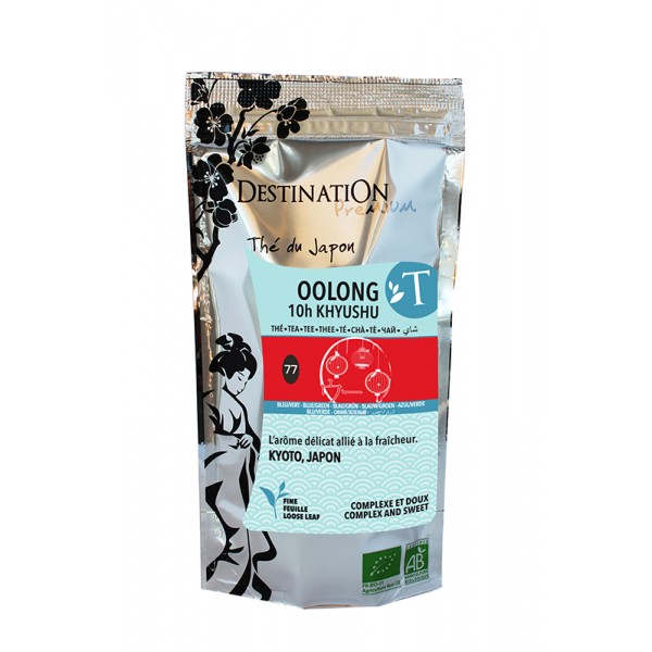Thé Bleu Bio - Oolong 10h Khyushu Japon - 80g Thé Bleu Bio - Oolong 10h Khyushu Japon - 80g