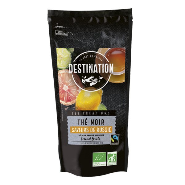 Thé Noir Bio Equitable - Thé Goût Russe FBOP - 100g Thé Noir Bio Equitable - Thé Goût Russe FBOP - 100g