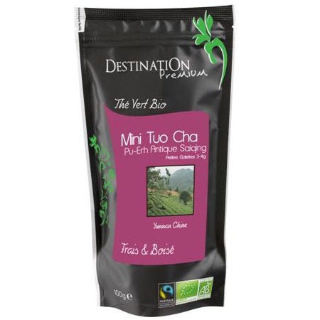 Thé Pu Erh Bio Equitable - Puer Saiqing du Yunnan x 25 tuocha - 100g Thé Pu Erh Bio Equitable - Puer Saiqing du Yunnan x 25 tuocha - 100g