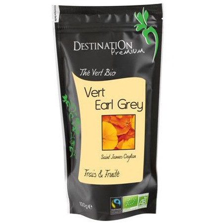 Thé Vert Bio Equitable - Earl Grey St James Bergamote - 100g Thé Vert Bio Equitable - Earl Grey St James Bergamote - 100g