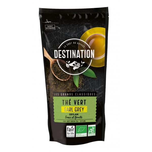 Thé Vert Bio Equitable - Earl Grey St James Bergamote - 80g Thé Vert Bio Equitable - Earl Grey St James Bergamote - 80g