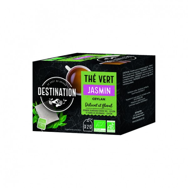 Thé en sachets Bio Equitable - Thé Vert au Jasmin x 20 Thé en sachets Bio Equitable - Thé Vert au Jasmin x 20