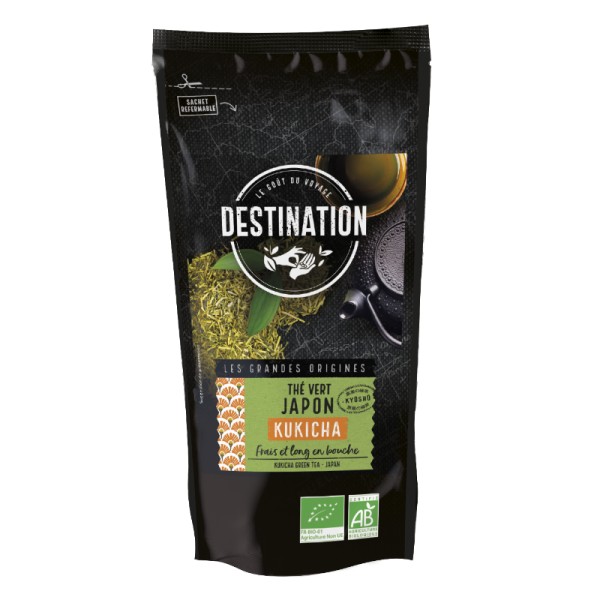 Thé Vert Grillé Bio - Kukicha Uji - 80g Thé Vert Grillé Bio - Kukicha Uji - 80g