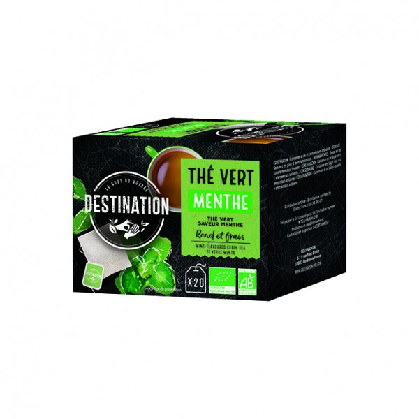 Thé en sachets Bio Equitable - Thé Vert à la Menthe x 20 Thé en sachets Bio Equitable - Thé Vert à la Menthe x 20