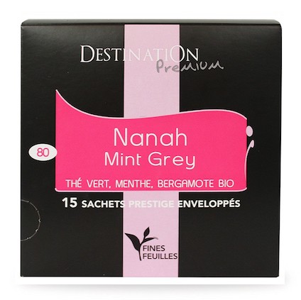 Thé Vert Earl Grey Menthe Bio en sachet cristal - Green Passion x 15 Thé Vert Earl Grey Menthe Bio en sachet cristal - Green Passion x 15