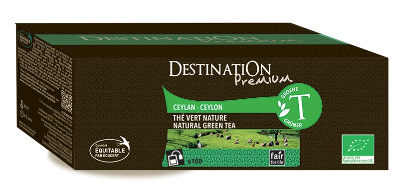 Thé Vert Nature Ceylan Bio Equitable x 100 sachets Thé Vert Nature Ceylan Bio Equitable x 100 sachets