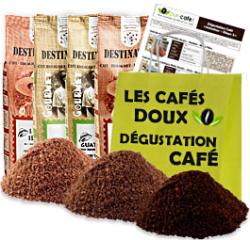 Dégustation Café - Les Cafés Doux - 4 grands crus moulu